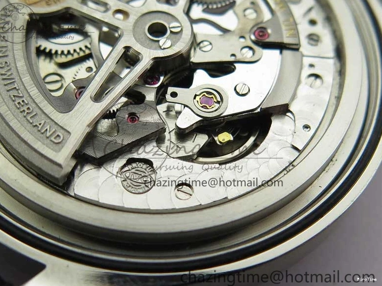 MIROTIME 0112 TimelessDesign Portuguese IW358304 ZF 1:1 Best Edition SS Blue Dial on Leather Strap A 7078